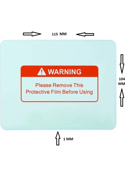 Otomatik Kararan Kaynak Maske Camı Dış Koruyucu 104 x 115 Mm 1 Adet