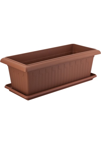 Köşeli Antik Mega Saksı 99 x 43 x 35 Cm