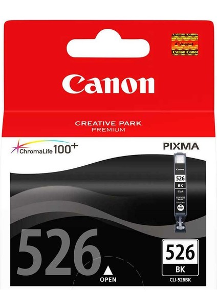CLI-526BK Siyah Orijinal Mürekkep Kartuş 4540B001
