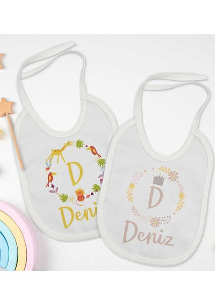 Kids Kişiye Özel Isimli 2’li Beyaz Mama Önlüğü-1