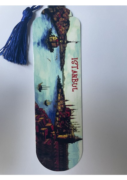 Kız Kulesi, Galata ve Boğaz Temalı Püsküllü Kitap Ayracı
