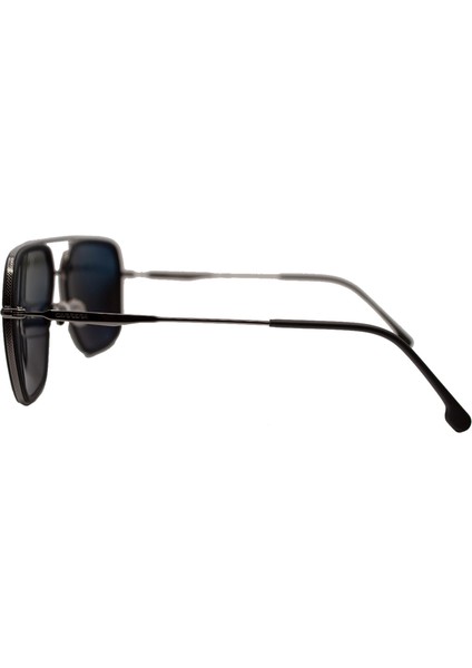 273/S 003M9 59 Erkek Siyah Geometrik Çerçeve Güneş Gözlüğü modelleri