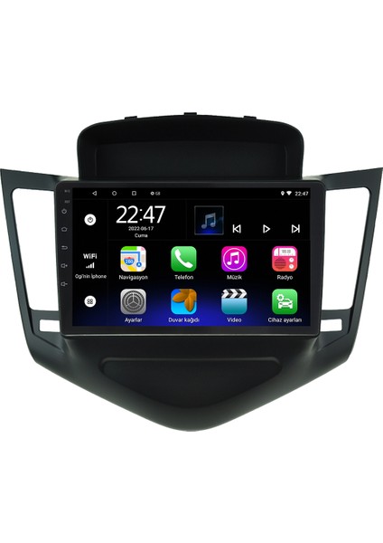 Chevrolet Cruze Old Android 12 Kablosuz Carplay Navigasyon Multimedya Ekran Teyp - MY-0609W-CCHEVROLET Cruze Old