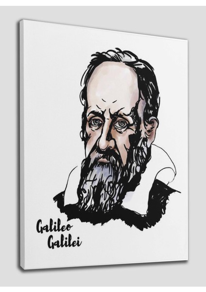 Galileo Galilei Dekoratif Kanvas Tablo 1228