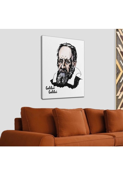 Galileo Galilei Dekoratif Kanvas Tablo 1228 fiyatları