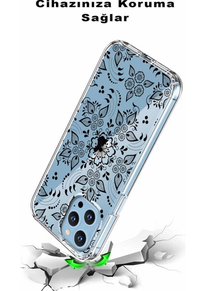 Apple iPhone 11 Pro Max Uyumlu Kapak Nostalji Desen Tasarımlı Şeffaf Silikon Kılıf modelleri