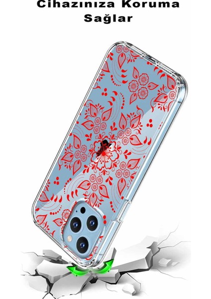 Apple iPhone 12 Pro Max Uyumlu Kapak Nostalji Desen Tasarımlı Şeffaf Silikon Kılıf modelleri