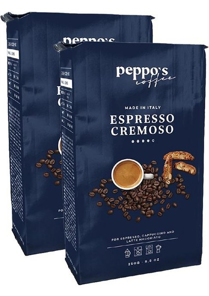 Espresso Cremoso Fi ltre Kahve 2 Adet x 250 gr