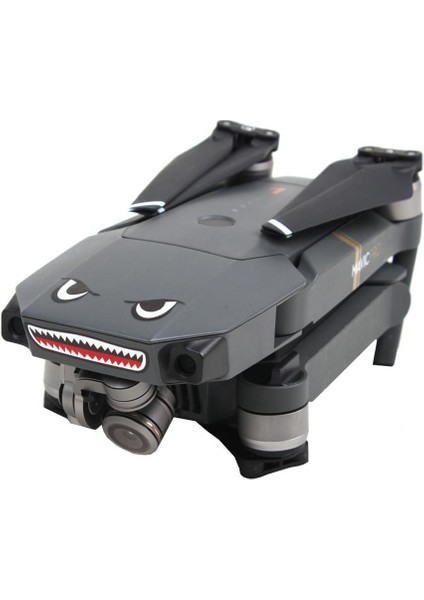 Djı Mavic Pro Kuş Kaçıran Köpekbalığı Çıkartma Etiket Siyah