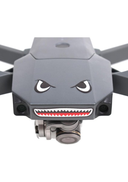 Djı Mavic Pro Kuş Kaçıran Köpekbalığı Çıkartma Etiket Siyah
