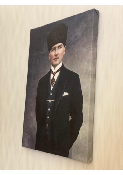 Atatürk Canvas (Kanvas) Tablo (40X50), (50X70), (75X100) Ölçülü