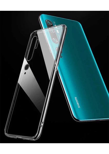 Xiaomi Mi Note 10 Kılıf Şeffaf Esnek Ince Yumuşak Süper Silikon Kapak