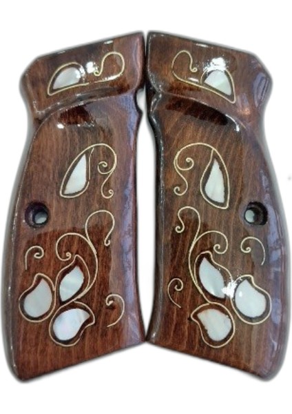 CZ75 Kabze Lazer Kesim Kabze Ceviz Ağacı Kabze Cz 75 Kabze 1 modelleri