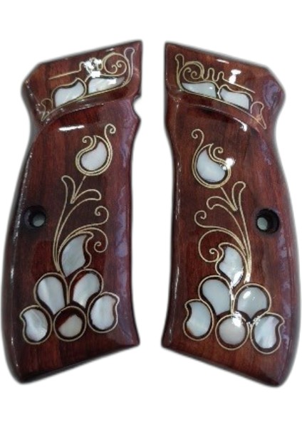 CZ75 Kabze Lazer Kesim Kabze Ceviz Ağacı Kabze Cz 75 Kabze 2