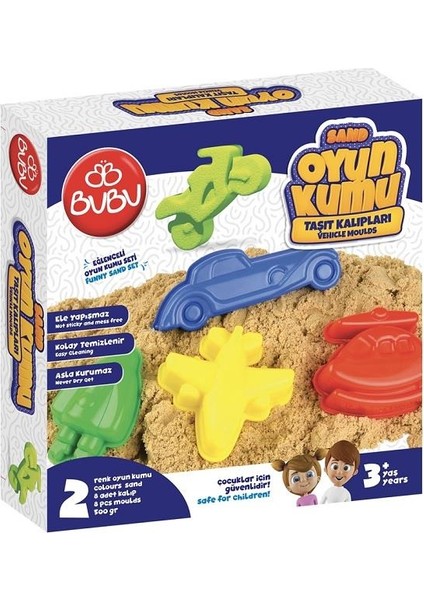 Oyun Kumu ve Araç Kalıplı Seti 500 Gr.