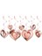 Rose Gold Kalp Tavan Süs 3D 12 Adet 1