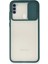 Samsung Galaxy M11 Kılıf Palm Buzlu Kamera Sürgülü Silikon - Yeşil 300099 1