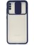 Samsung Galaxy M11 Kılıf Palm Buzlu Kamera Sürgülü Silikon - Lacivert 300099 1