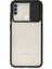 Samsung Galaxy M11 Kılıf Palm Buzlu Kamera Sürgülü Silikon - Siyah 300099 1