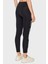 Logo Şeritli Yüksek Bel Slim Fit Aline Tayt Bayan Tayt V2YB14KABR0 Jblk 3