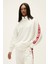 Kadın Off-White Kırık Beyaz Full-Zıp Fermuarlı Sweatshirt 2
