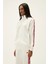 Kadın Off-White Kırık Beyaz Full-Zıp Fermuarlı Sweatshirt 3