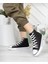 Bilekli Keten Siyah Uzun Spor Sneaker Ayakkabı 4