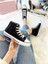 Bilekli Keten Siyah Uzun Spor Sneaker Ayakkabı 5