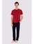 Assn. 12005 Erkek 3'lü Pijama Takım -Bordo Xl - Bordo 2