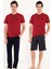 Assn. 12005 Erkek 3'lü Pijama Takım -Bordo Xl - Bordo 3