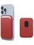 Apple iPhone 14 Pro Max Leather Wallet Magsafe Kırmızı 1
