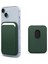 Apple iPhone 14 Leather Wallet Magsafe Koyu Yeşil 1