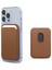 Apple iPhone 13 Pro Leather Wallet Magsafe Kahverengi 1
