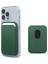 Apple iPhone 12 Pro Max Leather Wallet Magsafe Yeşil 1