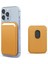 Apple iPhone 12 Pro Max Leather Wallet Magsafe Sarı 1