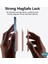Apple iPhone 12 Pro Leather Wallet Magsafe Koyu Yeşil 3