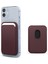 Apple iPhone 12 Leather Wallet Magsafe Mor 1