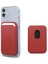Apple iPhone 12 Leather Wallet Magsafe Kırmızı 1