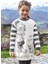 Kız Çocuk Desenli Elbise Krem 4977 2