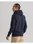 Erkek Lacivert Regular Fit Kapüşonlu Baskılı Sweatshirt 2037020.433 2
