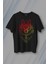 Bozkurt Kurt Kafası Wolf Sarı Kırmızı Baskılı Tişört T-Shirt 1