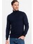 Slim Fit Dar Kesim Tam Balıkçı Yaka Ince Yün Erkek Kazak 1