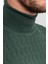 Slim Fit Dar Kesim Tam Balıkçı Yaka Ince Yün Erkek Kazak 4