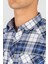 Slim Fit Kısa Kol Ekose Kapaklı Teksas Model Erkek Gömlek 3