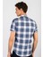 Slim Fit Kısa Kol Ekose Kapaklı Teksas Model Erkek Gömlek 5