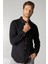 Slim Fit Kışlık Yün Viskon Düz Gömlek 1