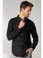 Slim Fit Kışlık Yün Viskon Düz Gömlek 2