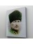 Atatürk Portre Tablosu Mustafa Kemal Atatürk Dikdörtgen Dekoratif Kanvas Tablo 5