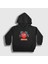 Unisex Çocuk Siyah Crew Oyun Red Ball Kapüşonlu Sweatshirt 1