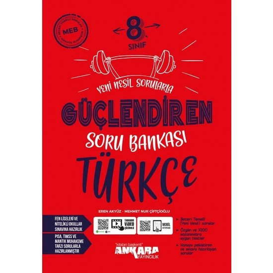 Ankara Yayıncılık 8. Sınıf LGS Güçlendiren Türkçe Soru Bankası